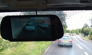 The mirror-mounted LCD