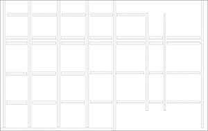 Visio drawing of the floor batten layout